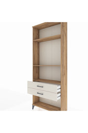 Arges Dolap 3 Raflı 2 Çekmeceli 88x30x221 - S30M051V7A
