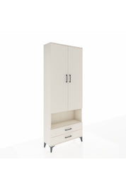 Arges Dolap 3 Raflı 2 Çekmeceli Tek Askılı 88x30x221 - S30M052V1A