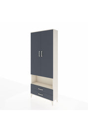 Arges Dolap 3 Raflı 2 Çekmeceli Tek Askılı 88x30x221 - S30M052V2A