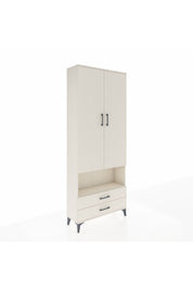 Arges Dolap 4 Raflı 2 Çekmeceli 2 Kapaklı 88x30x221 - S30M053V1A