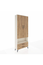 Arges Dolap 4 Raflı 2 Çekmeceli 2 Kapaklı 88x30x221 - S30M053V3A
