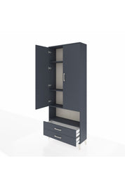 Arges Dolap 4 Raflı 2 Çekmeceli 2 Kapaklı 88x30x221 - S30M053V5A