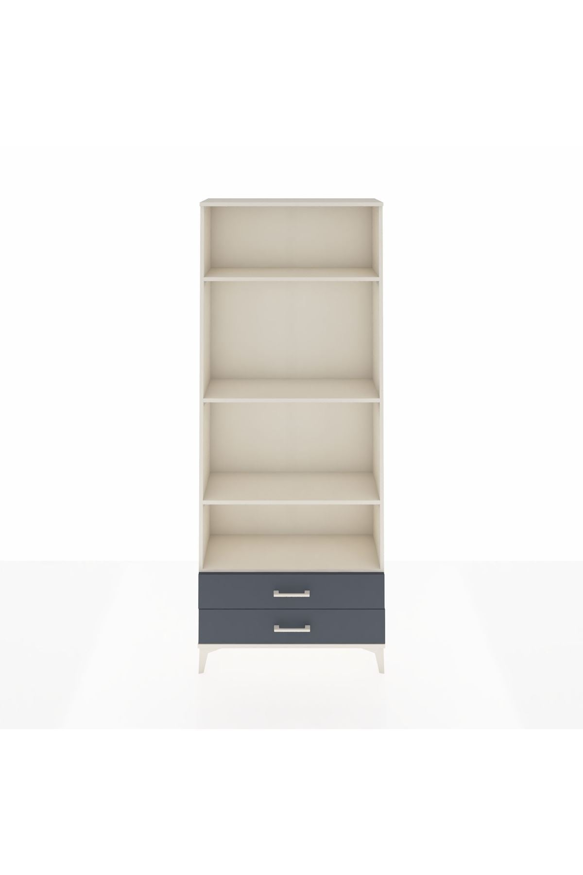 Arges Dolap 4 Raflı 2 Çekmeceli 88x30x221 - S30M054V2A