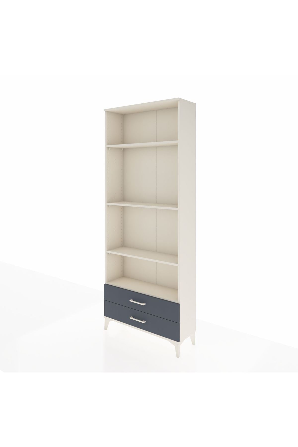 Arges Dolap 4 Raflı 2 Çekmeceli 88x30x221 - S30M054V2A