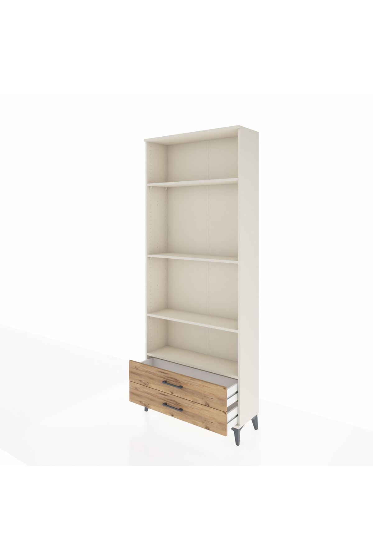 Arges Dolap 4 Raflı 2 Çekmeceli 88x30x221 - S30M054V3A