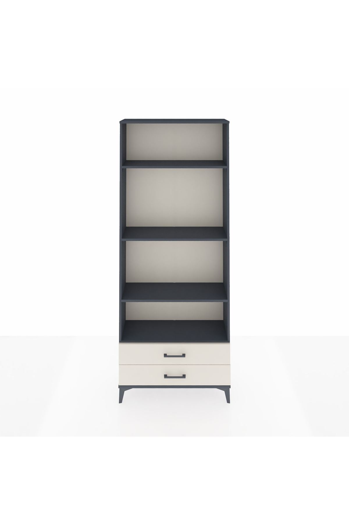 Arges Dolap 4 Raflı 2 Çekmeceli 88x30x221 - S30M054V4A