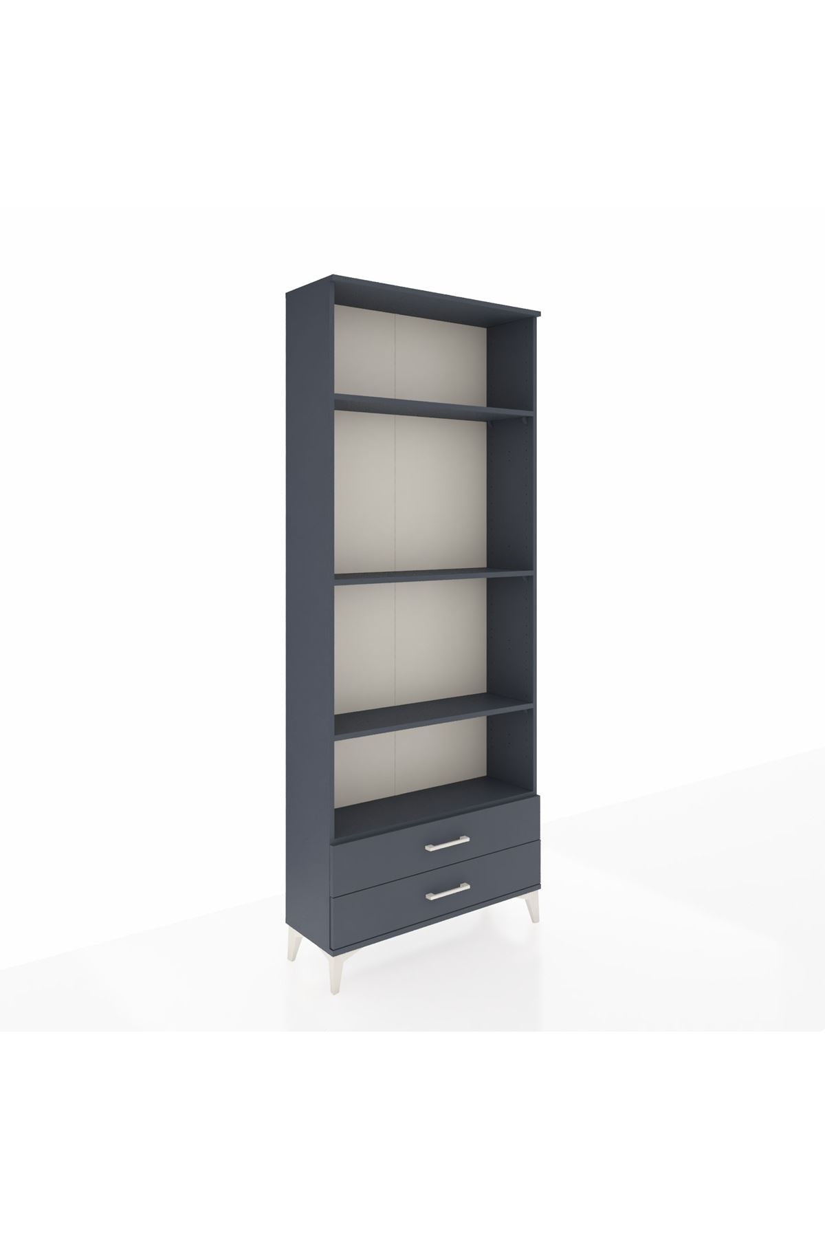 Arges Dolap 4 Raflı 2 Çekmeceli 88x30x221 - S30M054V5A
