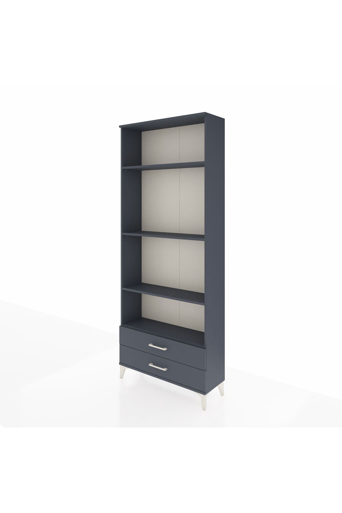 Arges Dolap 4 Raflı 2 Çekmeceli 88x30x221 - S30M054V5A