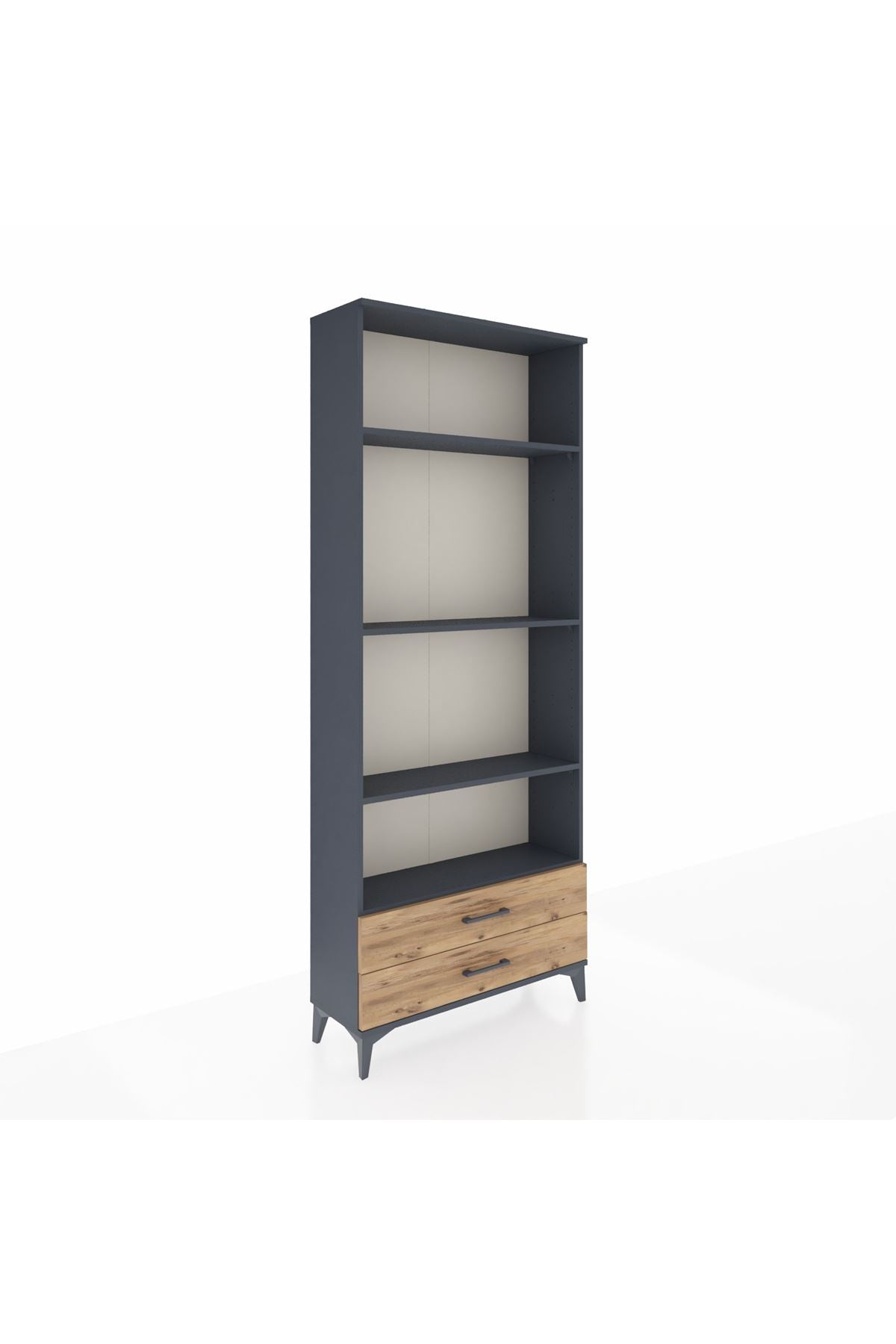 Arges Dolap 4 Raflı 2 Çekmeceli 88x30x221 - S30M054V6A