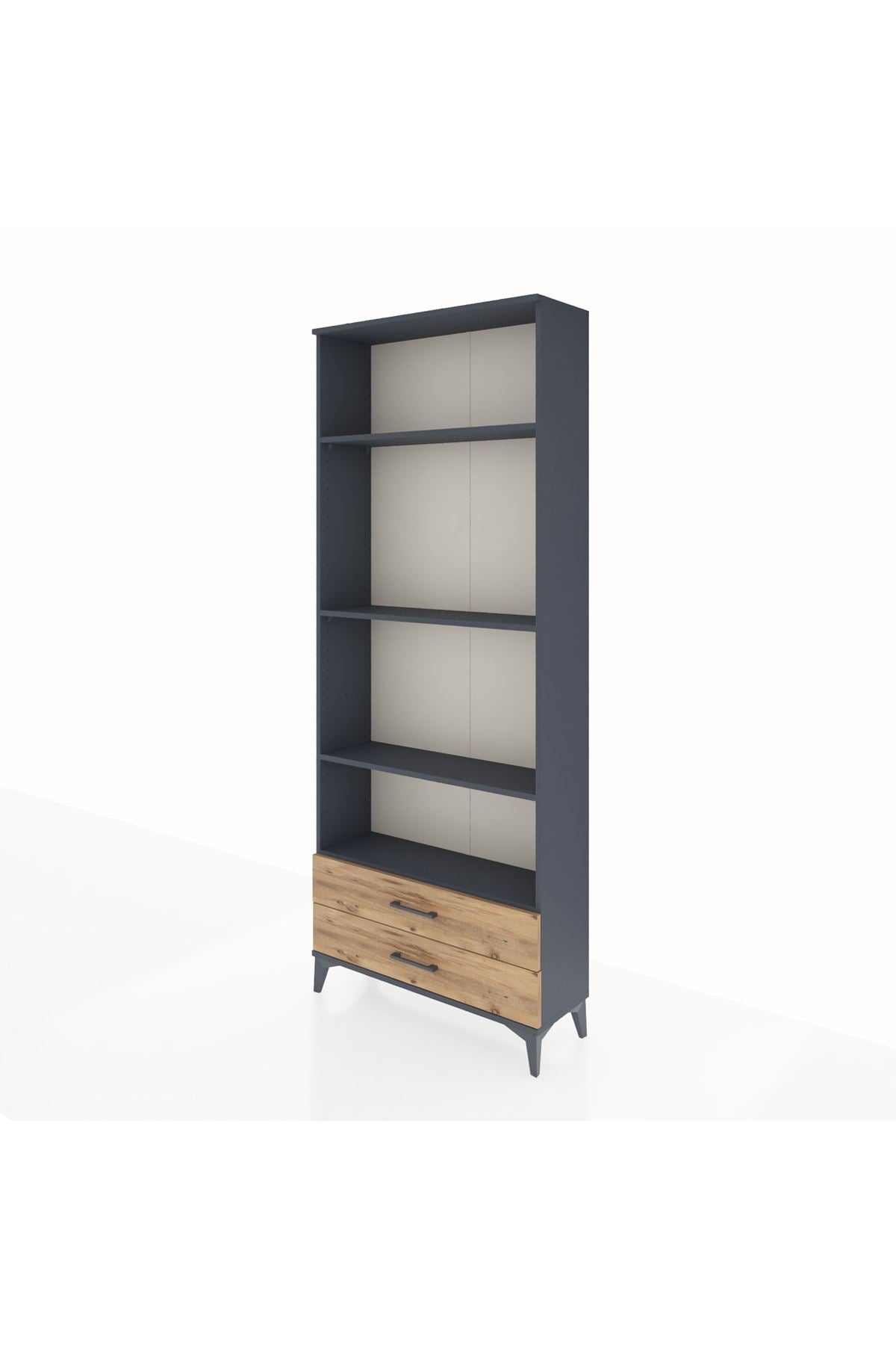 Arges Dolap 4 Raflı 2 Çekmeceli 88x30x221 - S30M054V6A