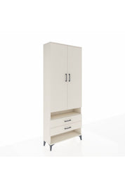 Arges Dolap 3 Raflı 2 Çekmeceli Tek Askılı 88x30x221 - S30M055V1A