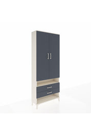 Arges Dolap 3 Raflı 2 Çekmeceli Tek Askılı 88x30x221 - S30M055V2A