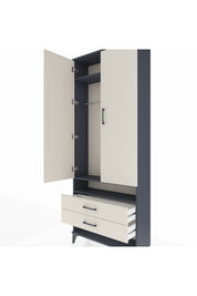 Arges Dolap 3 Raflı 2 Çekmeceli Tek Askılı 88x30x221 - S30M055V4A