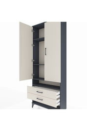 Arges Dolap 4 Raflı 2 Çekmeceli 2 Kapaklı 88x30x221 - S30M056V4A