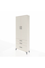 Arges Dolap 2 Raflı 3 Çekmeceli Tek Askılı 88x30x221 - S30M058V1A