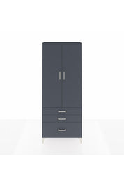 Arges Dolap 2 Raflı 3 Çekmeceli Tek Askılı 88x30x221 - S30M058V5A