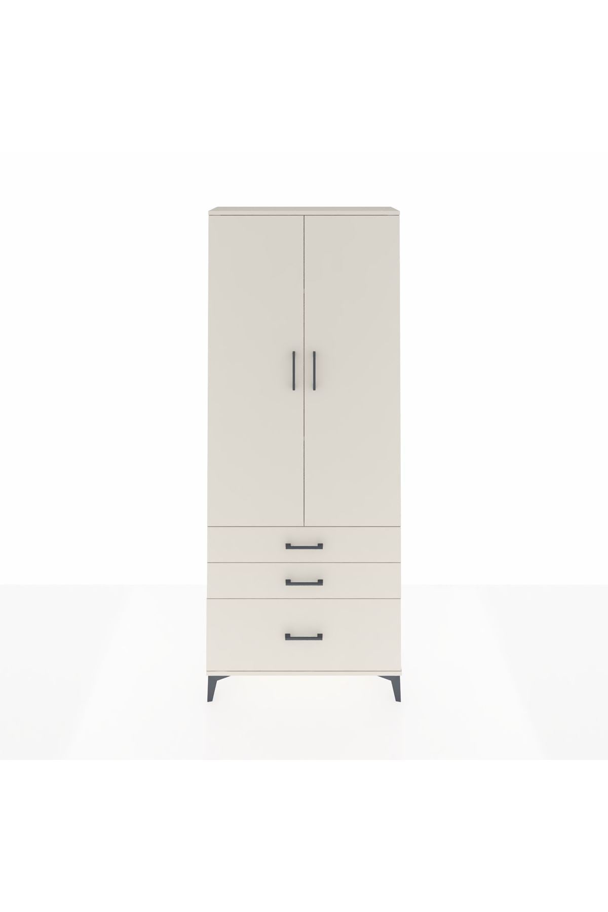 Arges Dolap 3 Raflı 3 Çekmeceli 2 Kapaklı 88x30x221 - S30M059V1A
