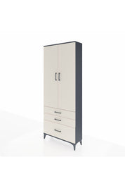 Arges Dolap 3 Raflı 3 Çekmeceli 2 Kapaklı 88x30x221 - S30M059V4A