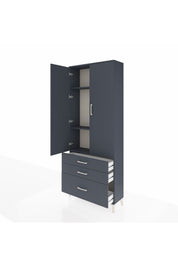 Arges Dolap 3 Raflı 3 Çekmeceli 2 Kapaklı 88x30x221 - S30M059V5A