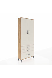 Arges Dolap 3 Raflı 3 Çekmeceli 2 Kapaklı 88x30x221 - S30M059V7A
