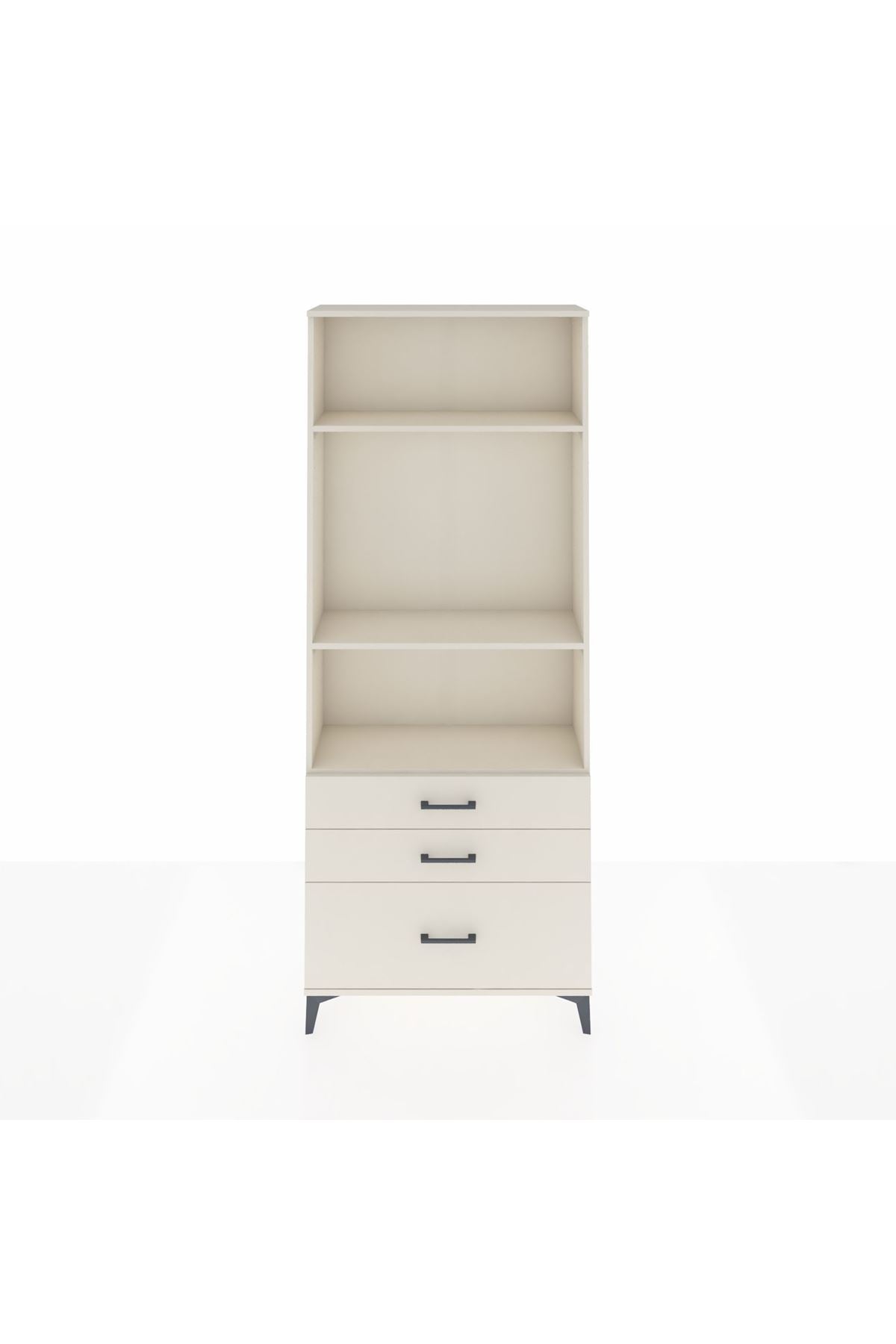 Arges Dolap 3 Raflı 3 Çekmeceli 88x30x221 - S30M060V1A