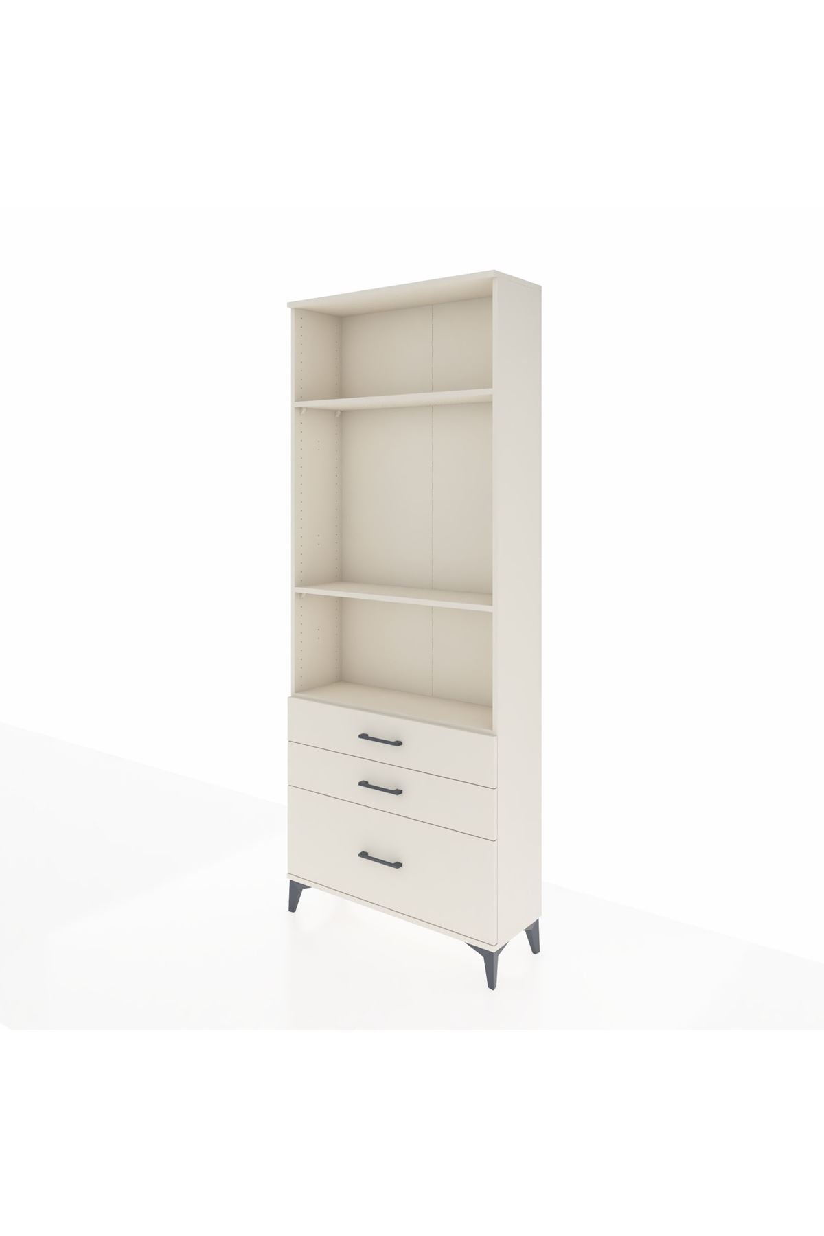 Arges Dolap 3 Raflı 3 Çekmeceli 88x30x221 - S30M060V1A