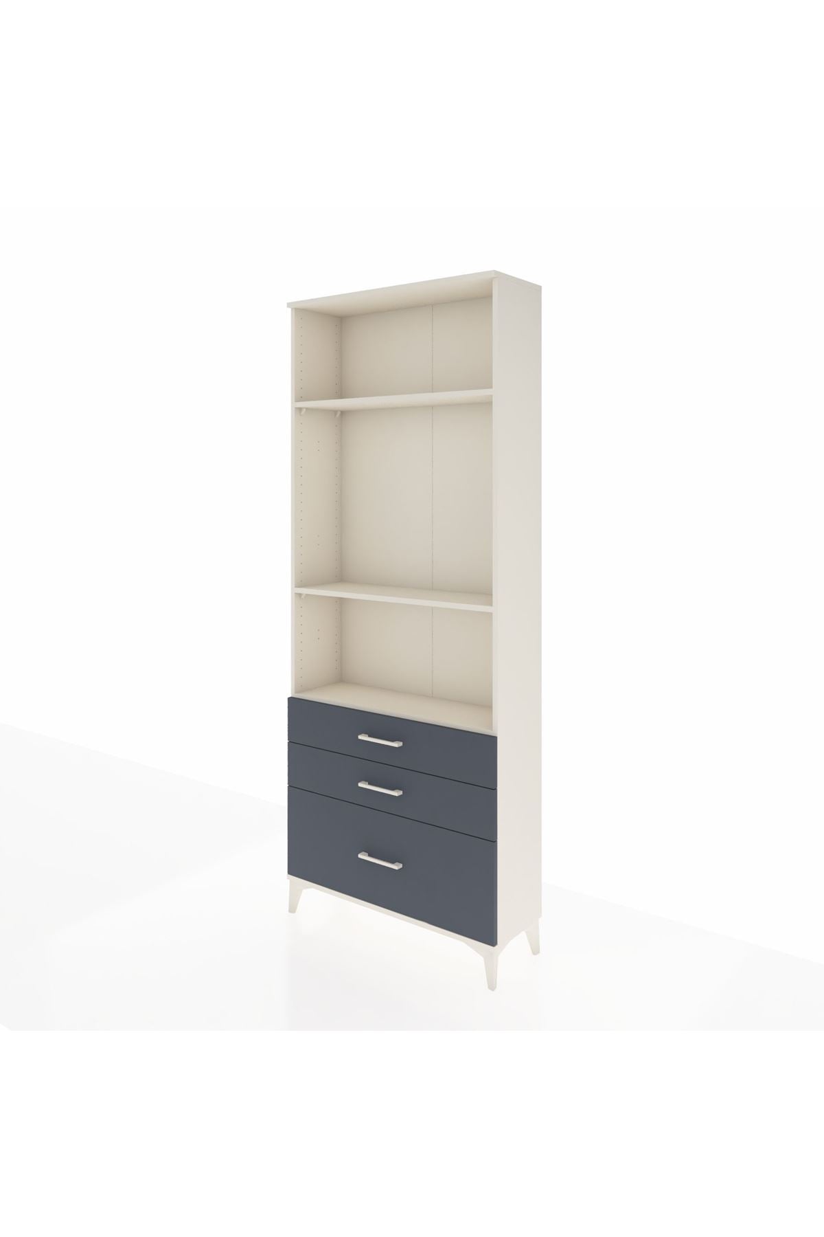 Arges Dolap 3 Raflı 3 Çekmeceli 88x30x221 - S30M060V2A