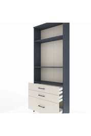 Arges Dolap 3 Raflı 3 Çekmeceli 88x30x221 - S30M060V4A