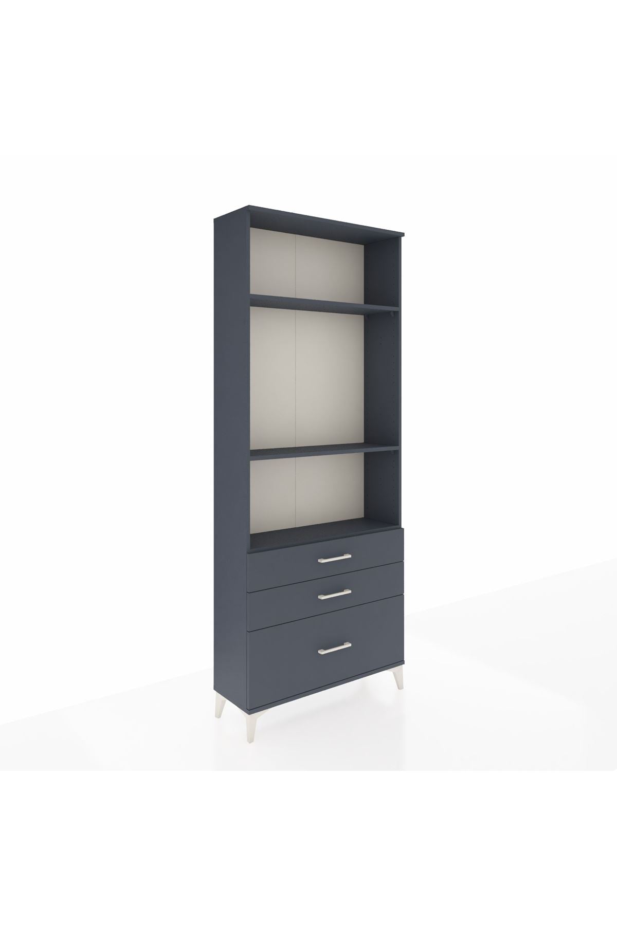 Arges Dolap 3 Raflı 3 Çekmeceli 88x30x221 - S30M060V5A