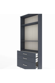Arges Dolap 3 Raflı 3 Çekmeceli 88x30x221 - S30M060V5A