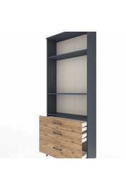 Arges Dolap 3 Raflı 3 Çekmeceli 88x30x221 - S30M060V6A