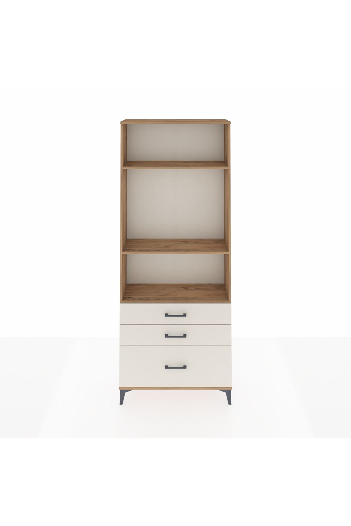Arges Dolap 3 Raflı 3 Çekmeceli 88x30x221 - S30M060V7A