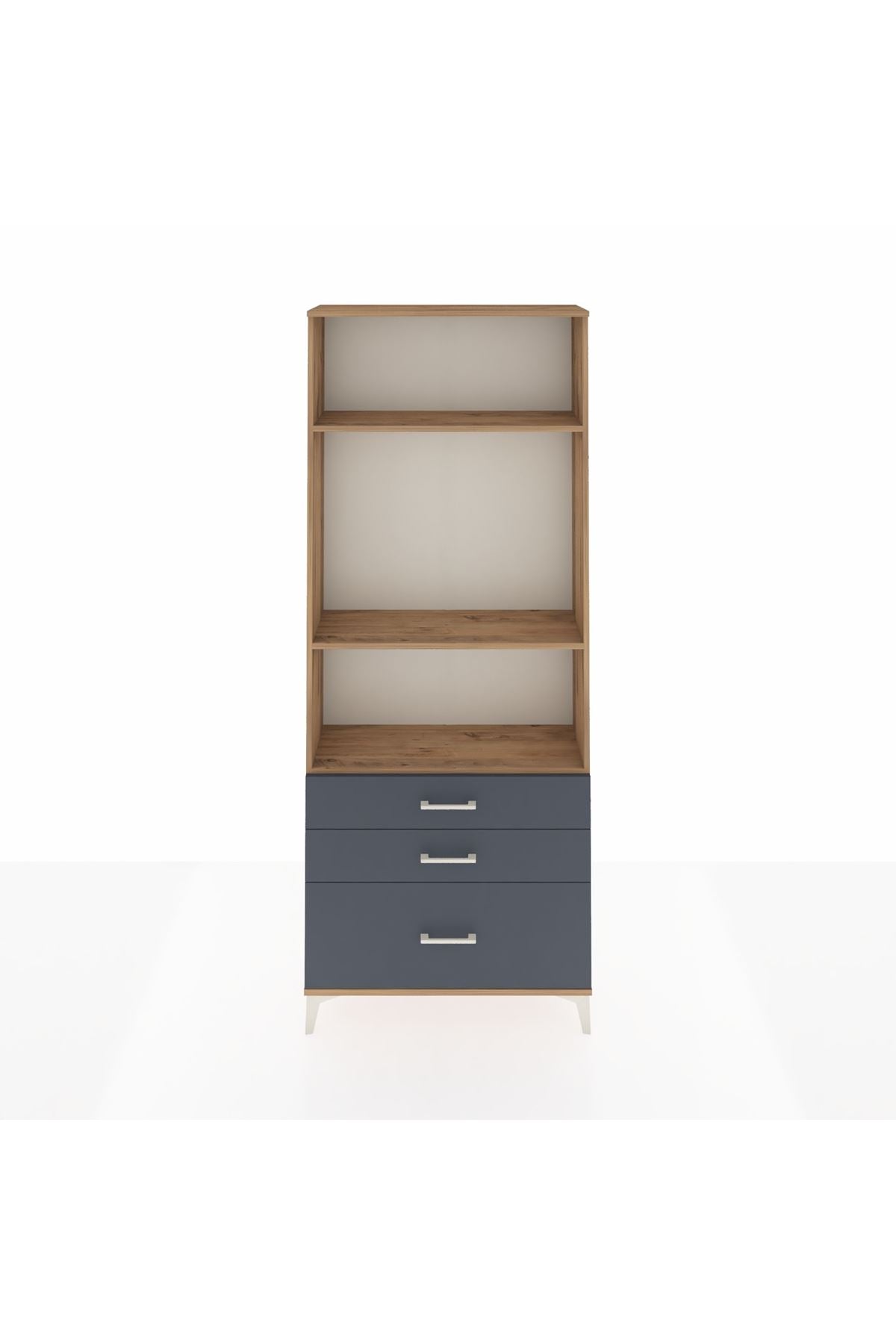 Arges Dolap 3 Raflı 3 Çekmeceli 88x30x221 - S30M060V8A