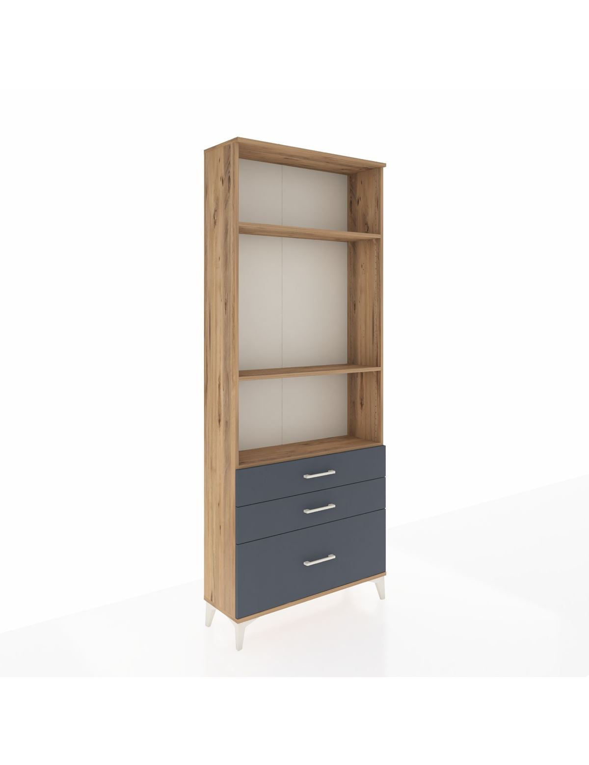 Arges Dolap 3 Raflı 3 Çekmeceli 88x30x221 - S30M060V8A