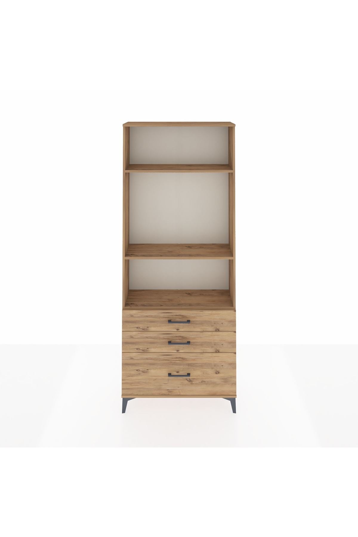 Arges Dolap 3 Raflı 3 Çekmeceli 88x30x221 - S30M060V9A