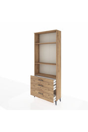 Arges Dolap 3 Raflı 3 Çekmeceli 88x30x221 - S30M060V9A