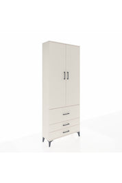 Arges Dolap 2 Raflı 3 Çekmeceli Tek Askılı 88x30x221 - S30M061V1A