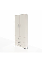 Arges Dolap 2 Raflı 3 Çekmeceli Tek Askılı 88x30x221 - S30M061V1A