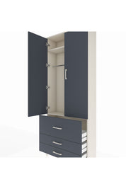 Arges Dolap 2 Raflı 3 Çekmeceli Tek Askılı 88x30x221 - S30M061V2A