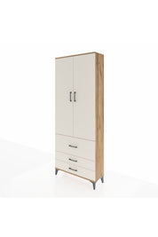 Arges Dolap 2 Raflı 3 Çekmeceli Tek Askılı 88x30x221 - S30M061V7A