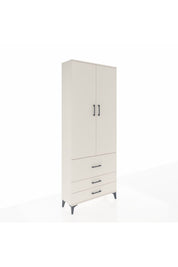 Arges Dolap 3 Raflı 3 Çekmeceli 2 Kapaklı 88x30x221 - S30M062V1A