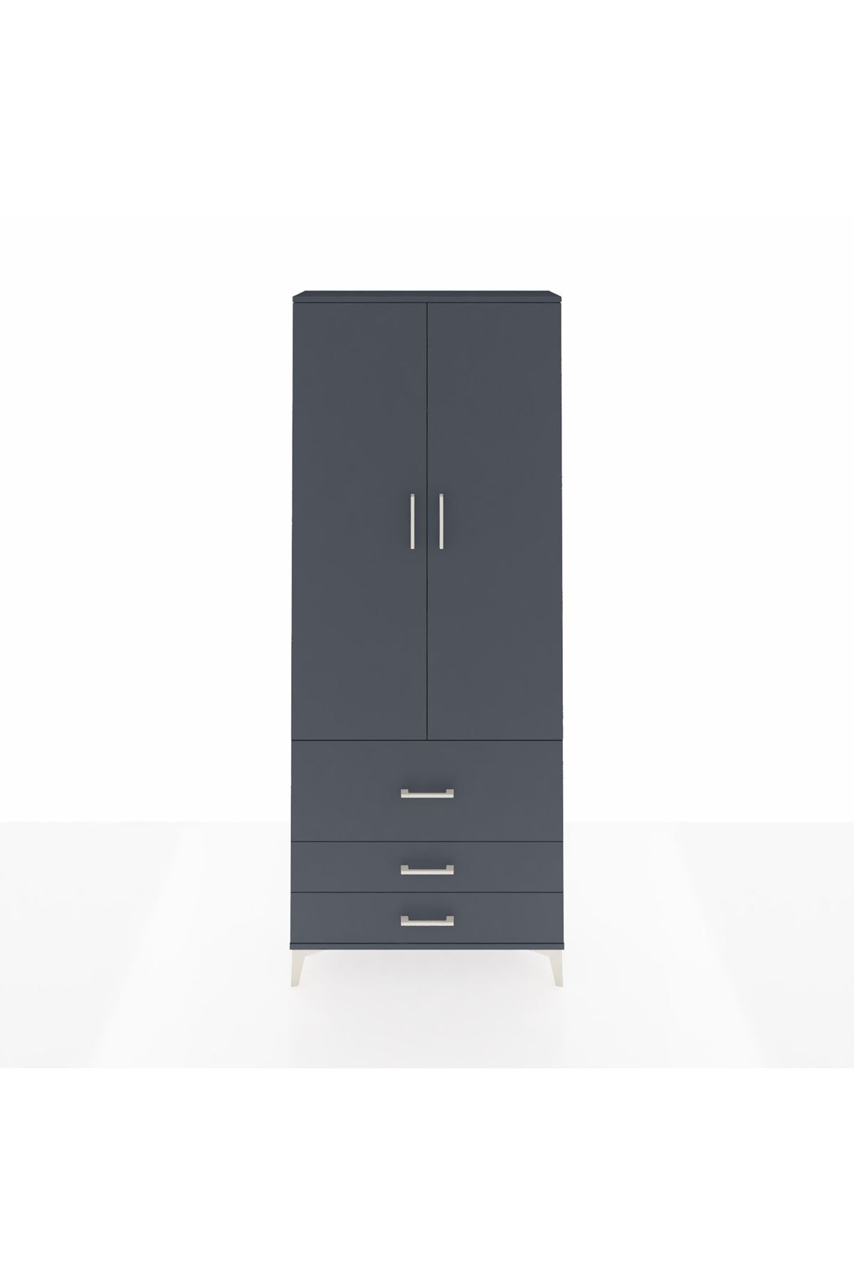 Arges Dolap 3 Raflı 3 Çekmeceli 2 Kapaklı 88x30x221 - S30M062V5A