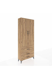 Arges Dolap 3 Raflı 3 Çekmeceli 2 Kapaklı 88x30x221 - S30M062V9A