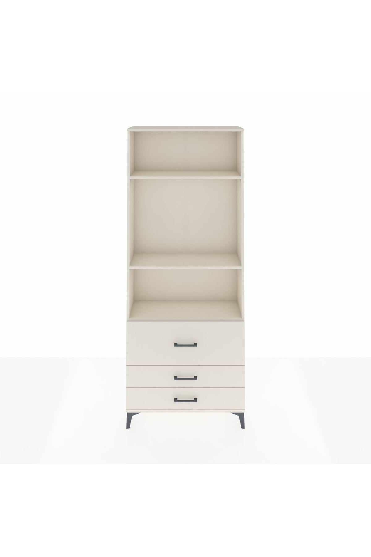 Arges Dolap 3 Raflı 3 Çekmeceli 88x30x221 - S30M063V1A