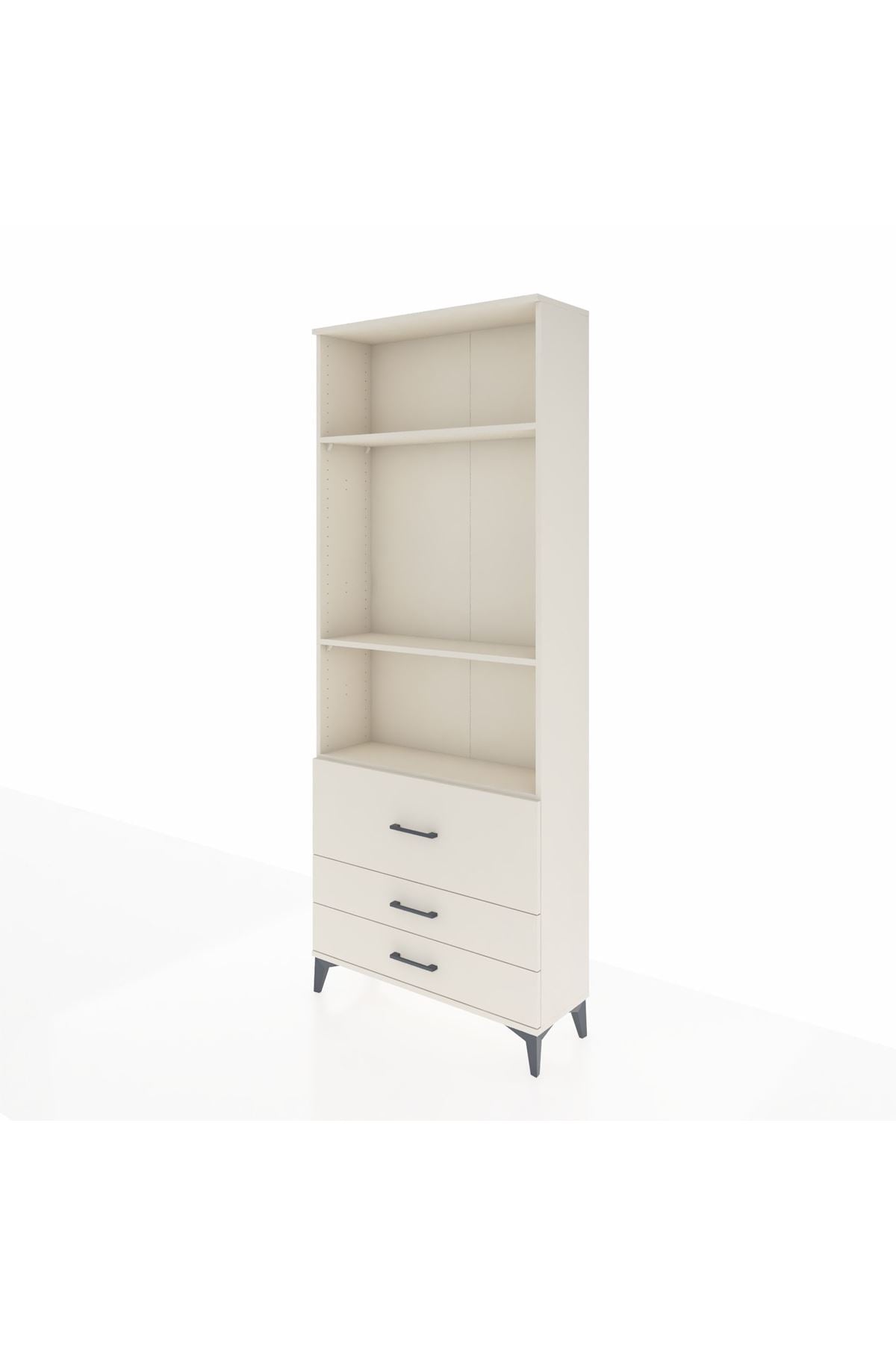 Arges Dolap 3 Raflı 3 Çekmeceli 88x30x221 - S30M063V1A