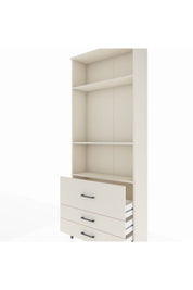 Arges Dolap 3 Raflı 3 Çekmeceli 88x30x221 - S30M063V1A