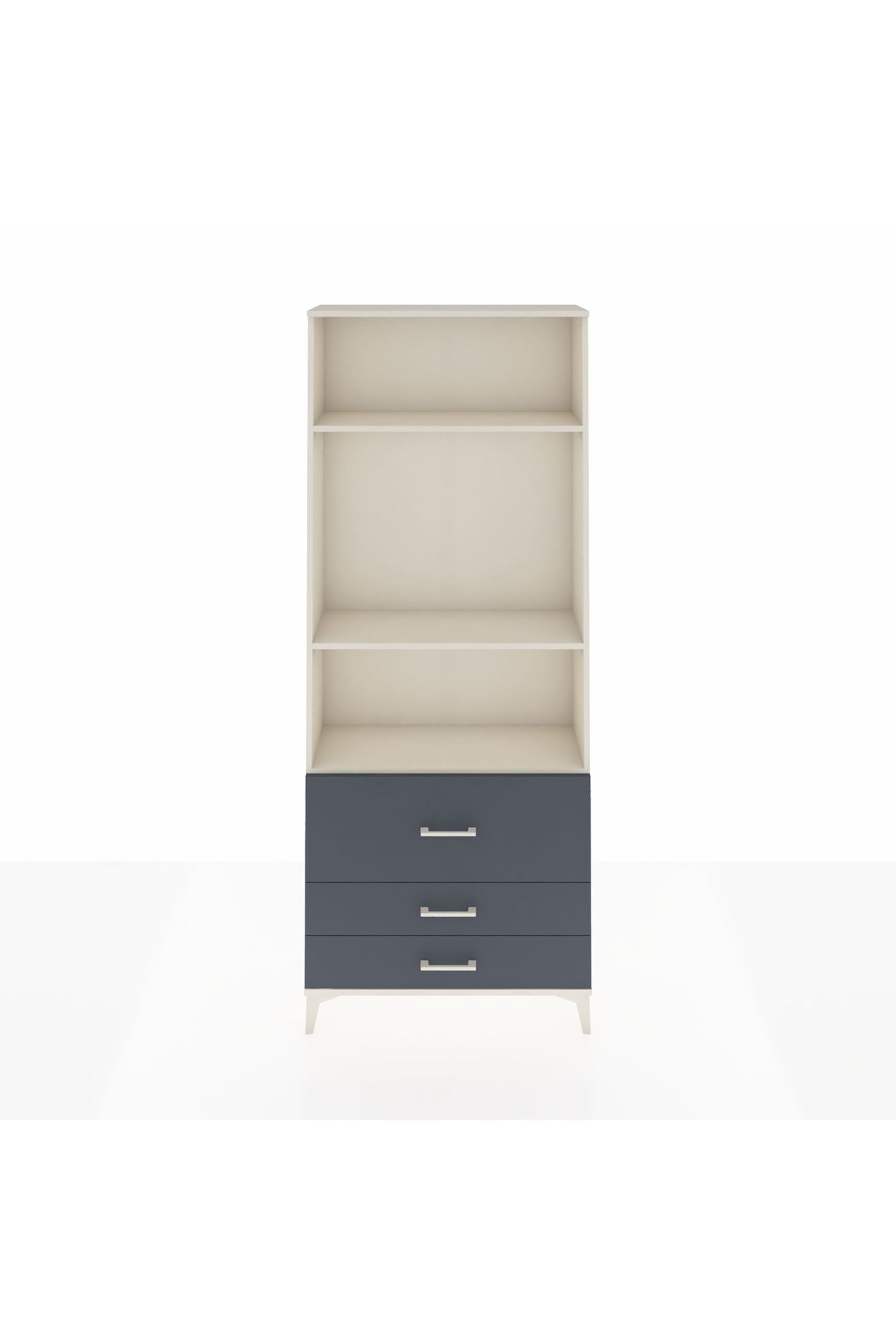 Arges Dolap 3 Raflı 3 Çekmeceli 88x30x221 - S30M063V2A