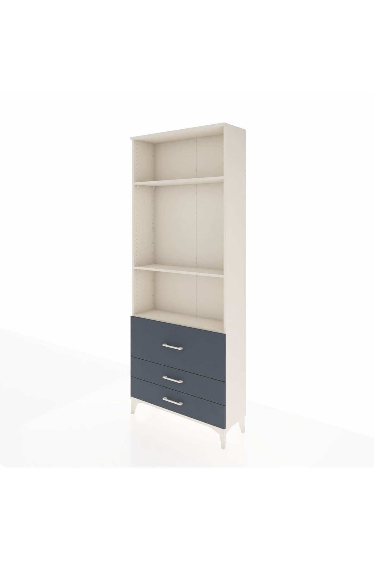 Arges Dolap 3 Raflı 3 Çekmeceli 88x30x221 - S30M063V2A