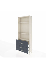 Arges Dolap 3 Raflı 3 Çekmeceli 88x30x221 - S30M063V2A