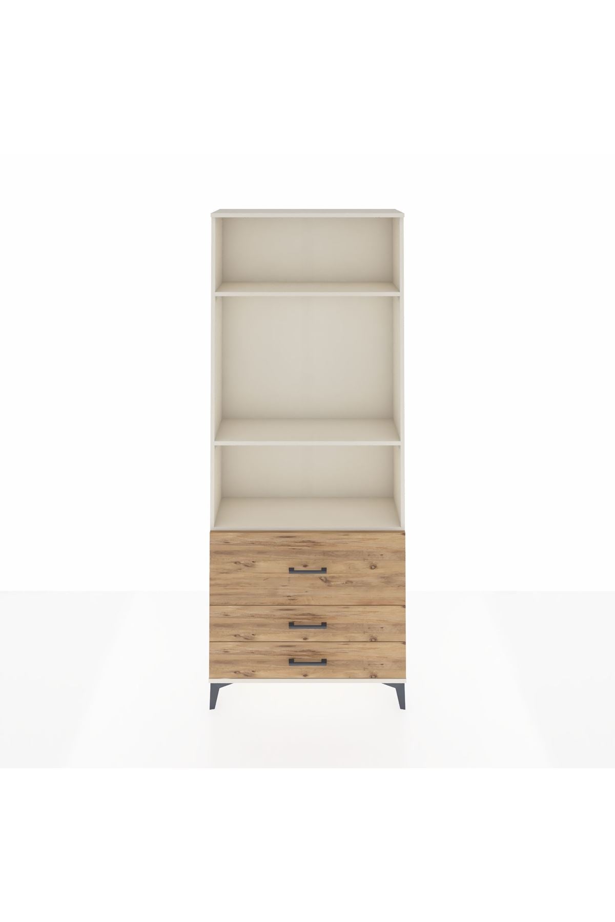 Arges Dolap 3 Raflı 3 Çekmeceli 88x30x221 - S30M063V3A